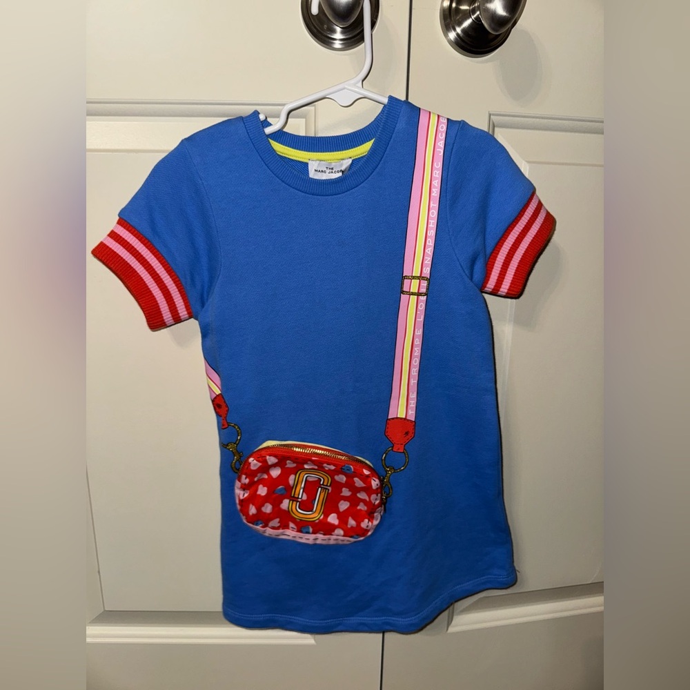 Marc Jacobs Blue and Red Short Sleeve dress with Americana Design
